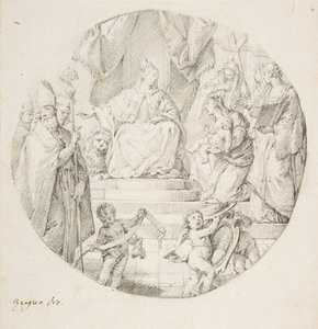 नोबेलिटी प्रेजेंटिंग एन इन्फैंट टू वेनिस, 1709-87।