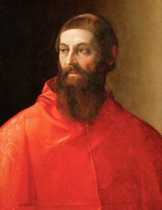 Rodolfo Pio de Carpi (Rodolphe de Carpi) (1500-1564) - Rossi, Francesco, de (1510-1563) द्वारा कार्डिनल Rodolfo Pio का पोर्ट्रेट। कैनवास पर तेल, सीए 1545। आयाम: 71,5x57 सेमी। कला इतिहास संग्रहालय, विनीज़