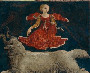 मेष, मार्च के महीने की राशि। लगभग 1469-1470 द्वारा फ्रांसेस्को डेल कोसा