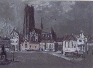 Malines (कागज पर wc)