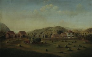 लेटे फार्म, वेस्ट क्लेरमॉन्ट, न्यू हैम्पशायर, सीए। 1822। द्वारा फ्रांसिस अलेक्जेंडर
