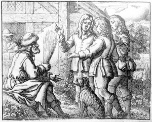 ओल्ड मैन और उनके संस, &39;ईसप की दंतकथाएं&39;, 1666 (चित्रण) से चित्रण