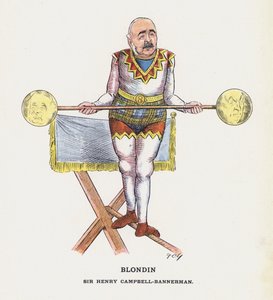 ब्लोंडिन, सर हेनरी कैंपबेल-बैनरमैन (रंगीन लिथो) द्वारा फ्रांसिस कारुथर्स गोल्ड