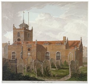 चर्च ऑफ सेंट पॉल, शैडवेल, लंदन, c1810 द्वारा फ्रांसिस डेनबी