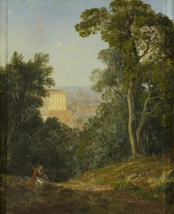 लेह वुड्स से ब्रिस्टल का दृश्य, c.1822 (पैनल पर तेल) द्वारा फ्रांसिस डेनबी