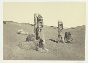 वाडी सबौआ, नूबिया, 1857 में कोलोसी और स्फिंक्स।