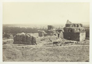 दमिश्क का दूर का दृश्य, 1857। द्वारा फ्रांसिस फ्रिथ