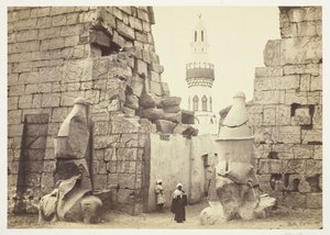 महान मंदिर, लक्सर, 1857 में प्रवेश।