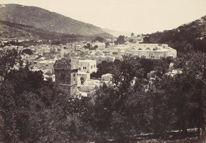 नेब्लस, प्राचीन शकेम, 1857। द्वारा फ्रांसिस फ्रिथ