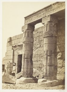 गोरनेह के मंदिर का पोर्टिको, 185862। द्वारा फ्रांसिस फ्रिथ