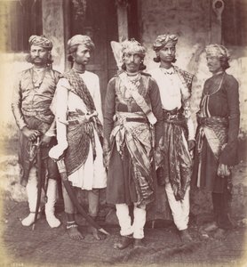 Rajpoots, 1870s.  द्वारा फ्रांसिस फ्रिथ
