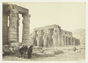 द मेमोनियम, थेब्स, फ्रॉम द प्लेन, 1857। द्वारा फ्रांसिस फ्रिथ