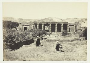 गोरनेह का मंदिर, थेब्स, 1857। द्वारा फ्रांसिस फ्रिथ