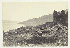 तिबरियास का शहर और झील, उत्तर से, 1857। द्वारा फ्रांसिस फ्रिथ