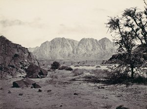 लिखित घाटी, सिनाई, सीए। 1857. द्वारा फ्रांसिस फ्रिथ