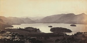 ग्रेट ब्रिटेन में Derwentwater के पास झील। द्वारा फ्रांसिस फ्रिथ