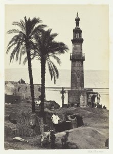 गिरगेह, ऊपरी मिस्र, 1857 में देखें। द्वारा फ्रांसिस फ्रिथ