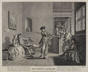द वैपिंग लैंडलैडी, 1743 द्वारा फ्रांसिस हेमैन