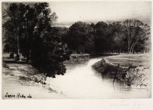 आयरलैंड में एक सनसेट, 1863 द्वारा फ्रांसिस सीमोर हैडेन