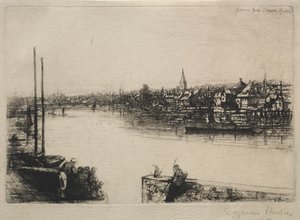 बैटरसी रीच, 1843। द्वारा फ्रांसिस सीमोर हैडेन