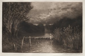ग्रेवल फिशिंग, 1897। द्वारा फ्रांसिस सीमोर हैडेन