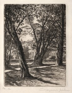 केंसिंग्टन गार्डन द स्मॉल प्लेट, 1859। द्वारा फ्रांसिस सीमोर हैडेन