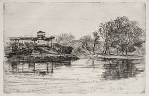 रेलवे अतिक्रमण, 1864। द्वारा फ्रांसिस सीमोर हैडेन