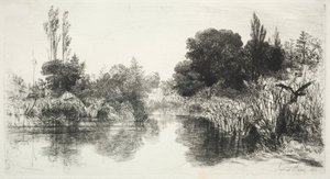 शेयर मिल तालाब, 1860। द्वारा फ्रांसिस सीमोर हैडेन