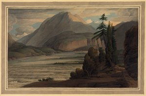 घाटी की घाटी में, 1781 (कलम और स्याही, कागज पर धोएं) द्वारा फ्रांसिस टाउने
