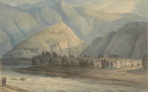 केसविक झील के प्रमुख पर ग्रेंज द्वारा फ्रांसिस टाउने