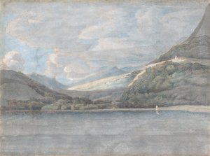 कोमो झील का दृश्य, 27 अगस्त, 1781। द्वारा फ्रांसिस टाउने