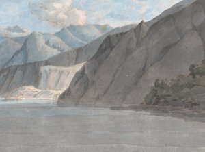 27 अगस्त, 1781 को मोंटे लियोनी के साथ कोमो झील का दृश्य। द्वारा फ्रांसिस टाउने
