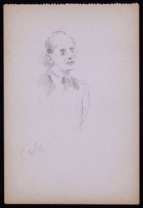 गेराल्ड कॉब का पोर्ट्रेट, c.1930 (कागज पर पेंसिल) द्वारा फ्रांसिस विल्फ्रेड लॉसन