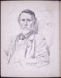 होप-पिंटर एचआर का पोर्ट्रेट, c.1900 (कागज पर पेंसिल) द्वारा फ्रांसिस विल्फ्रेड लॉसन
