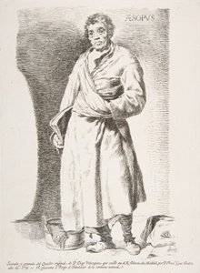 ऐज़ोप ऐसोपस, व्लाज़केज़ के बाद एचिंग से, 1778। द्वारा फ़्रांसिस्को डी गोया
