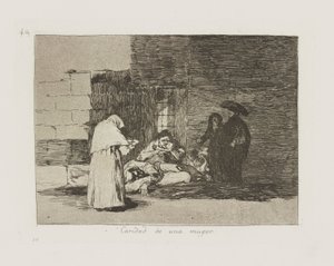 एक महिला का दान. (एक महिला द्वारा फ़्रांसिस्को डी गोया