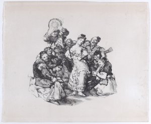 एल विटो अंडालूसी नृत्य, सीए। 1825-1826।, सीए। 1825-1826। द्वारा फ़्रांसिस्को डी गोया