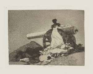 क्या साहस! (क्या साहस!), युद्ध की विपत्तियाँ श्रृंखला का अध्याय 7 द्वारा फ़्रांसिस्को डी गोया