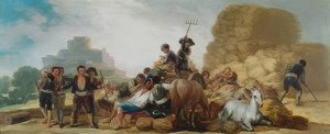 ला एरा ओ एल वेरानो (थ्रेसिंग फ्लोर या समर)। 1786 द्वारा फ़्रांसिस्को डी गोया