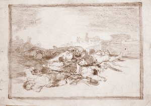 युद्ध की आपदाएँ: और भी बहुत कुछ (प्रारंभिक चित्र) द्वारा फ़्रांसिस्को डी गोया