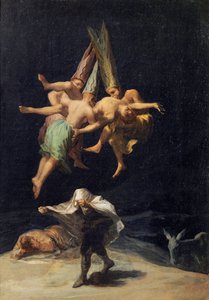 Vol de Sorcieres - फ़्रांसिस्को डी गोया द्वारा उड़ान में चुड़ैलों (1746-1828) द्वारा फ़्रांसिस्को डी गोया