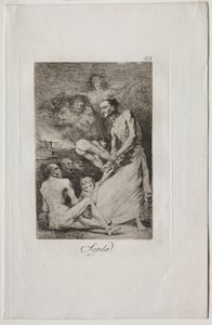 Caprichos: उड़ा!। द्वारा फ़्रांसिस्को डी गोया