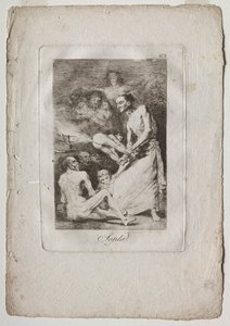 कैपरिकोस: ब्लो, 1799। द्वारा फ़्रांसिस्को डी गोया