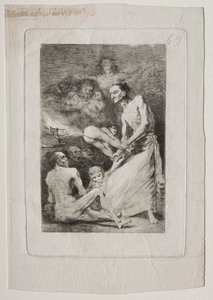 कैप्रिचोस: ब्लो, सी। 1799। द्वारा फ़्रांसिस्को डी गोया