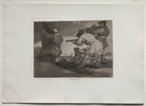 युद्ध की आपदा: बर्बर !, 1810-1820। द्वारा फ़्रांसिस्को डी गोया