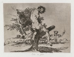 युद्ध की आपदा: पी एल। 37, यह बदतर है, 1810-1813। द्वारा फ़्रांसिस्को डी गोया