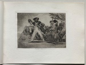 युद्ध की आपदाएं: थॉट्स टफ, 1810-1820। द्वारा फ़्रांसिस्को डी गोया