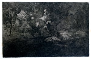 फन्नेरील रिडल, 1819-1823 द्वारा फ़्रांसिस्को डी गोया