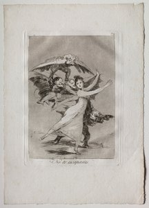 ओचेंटा कैप्रिचोस: यू विल नॉट एस्केप, 1793-1798। द्वारा फ़्रांसिस्को डी गोया