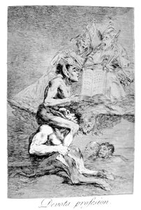 द डिवाउट प्रोफेशन, 1799 द्वारा फ़्रांसिस्को डी गोया